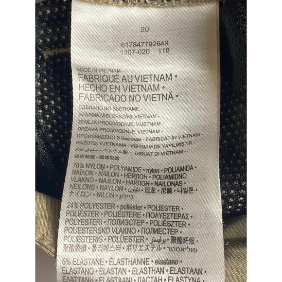 Hurley Boys Khaki Nike Dri Fit 10-inch Inseam Flat Front Shorts Size 20 - Picture 10 of 10